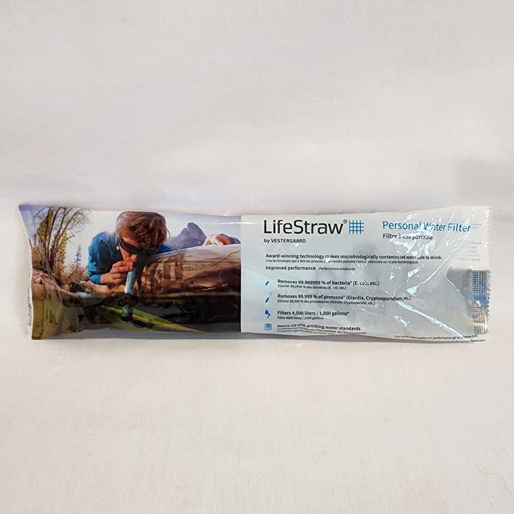 LifeStraw‎ Personal Water Filter Vestergaard Blue Portable Survival Gear NEW